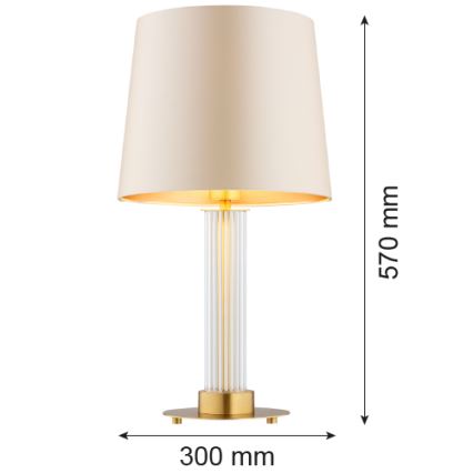 Argon 8541 - Tafellamp HAMPTON 1xE27/15W/230V 57 cm beige