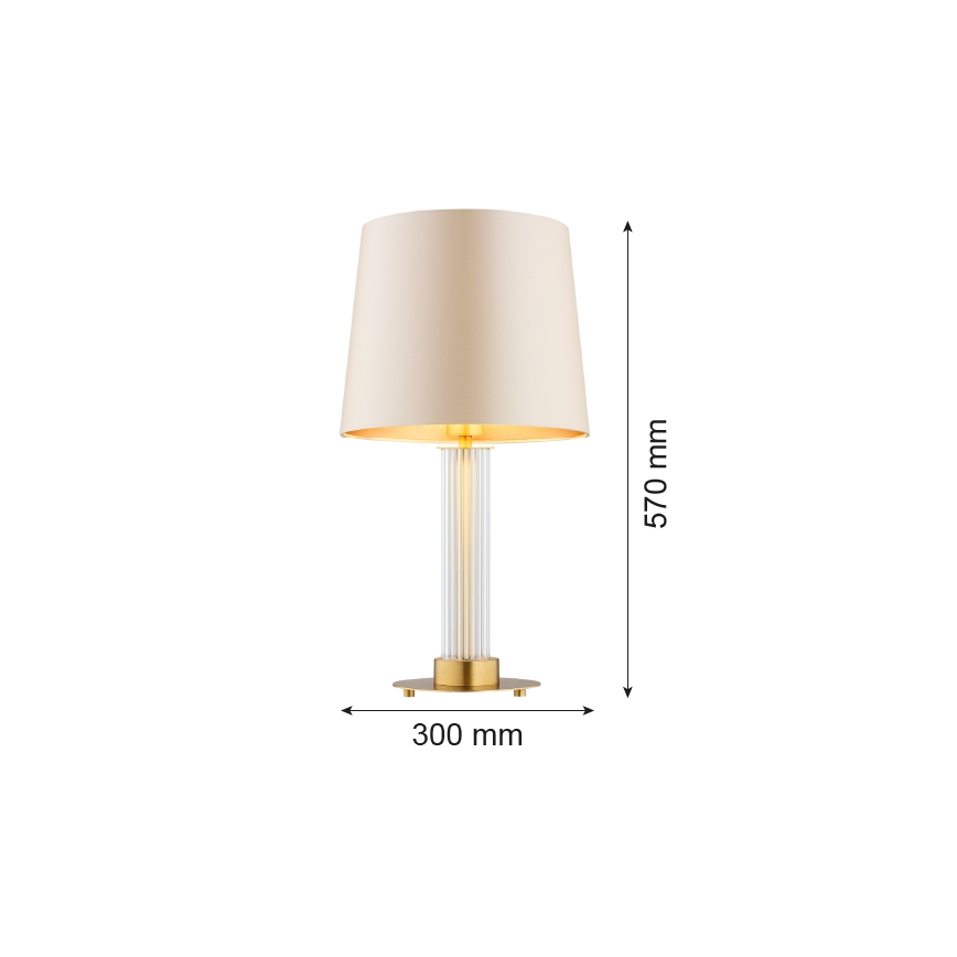 Argon 8541 - Tafellamp HAMPTON 1xE27/15W/230V 57 cm beige