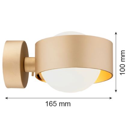 Argon 8567 - Badkamer wandlamp MASSIMO PLUS 1xG9/6W/230V IP44 goud