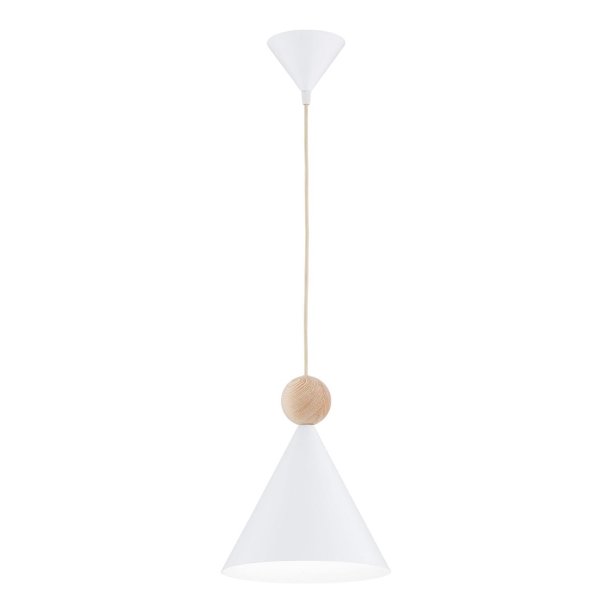 Argon 8629 - Hanglamp aan een koord KEGEL 1xE27/15W/230V wit