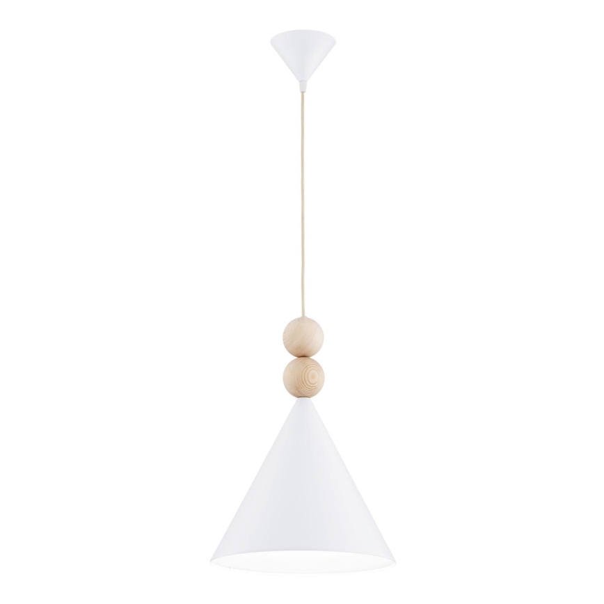 Argon 8632 - Hanglamp aan een koord KEGEL 1xE27/15W/230V wit