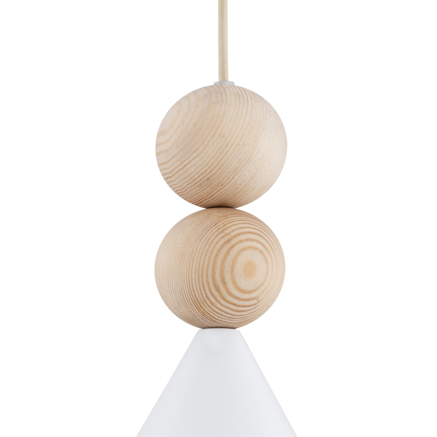 Argon 8632 - Hanglamp aan een koord KEGEL 1xE27/15W/230V wit