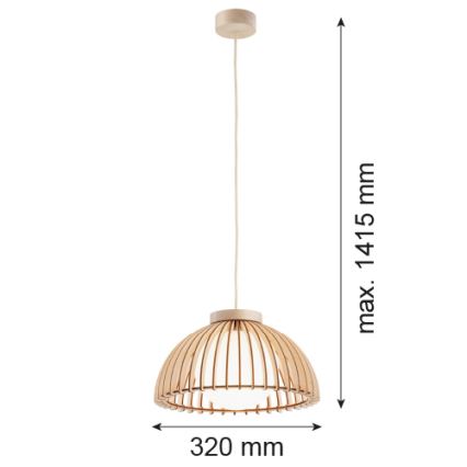 Argon 8634 - Hanglamp aan een koord TRE 1xE27/15W/230V