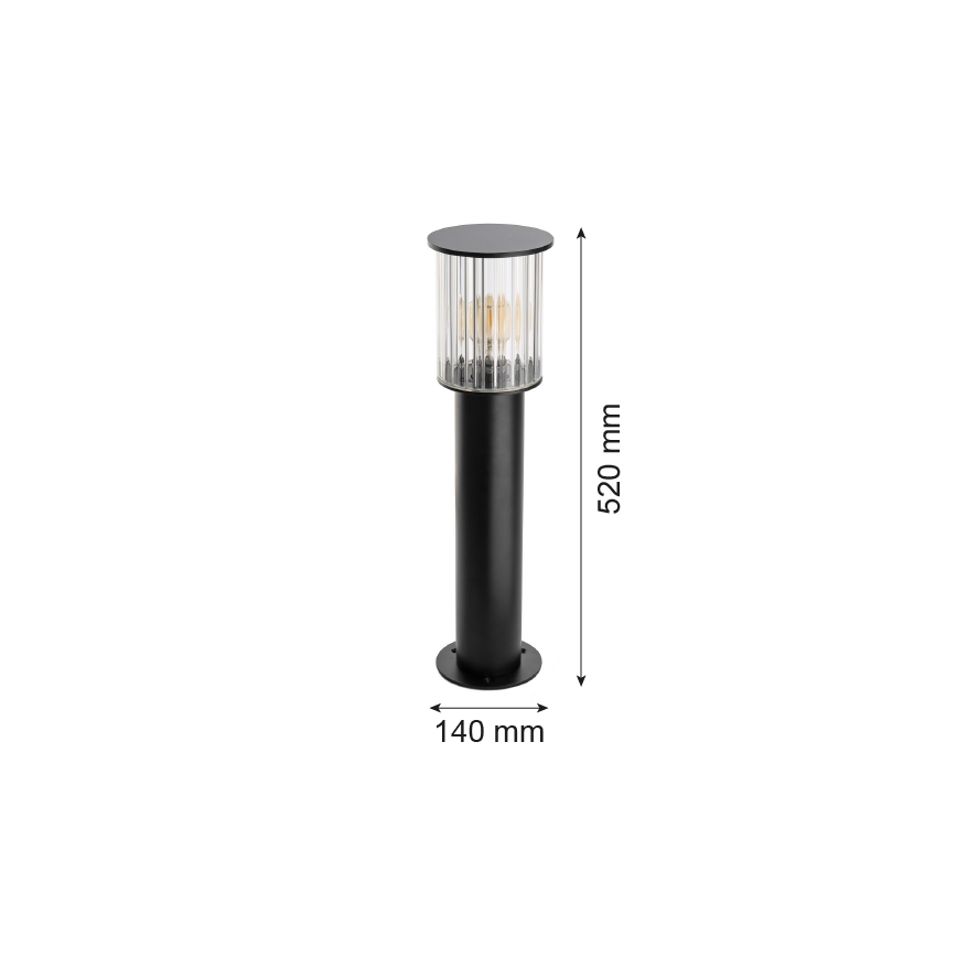Argon 8749 - Buitenlamp NORFOLK 1xE27/15W/230V IP44 52cm zwart