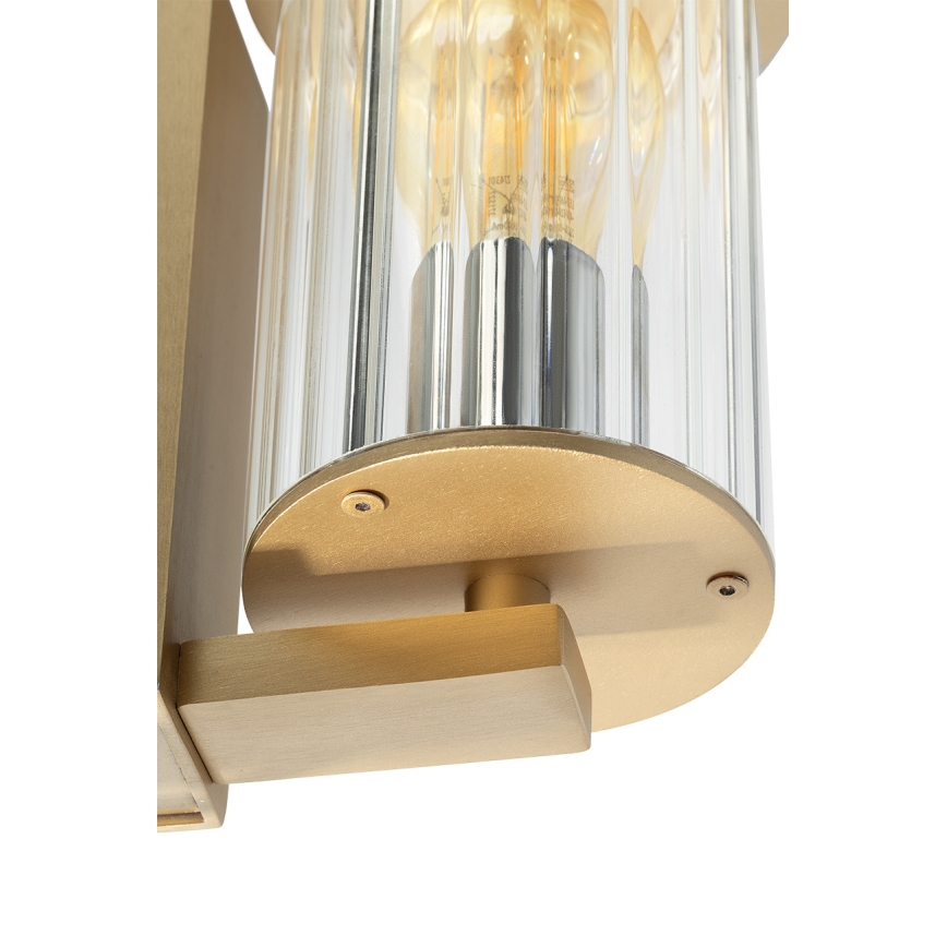 Argon 8752 - Wandlamp voor buiten NORFOLK 1xE27/15W/230V IP44 goud