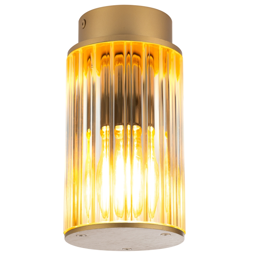 Argon 8774 - Plafonnier extérieur NORFOLK 1xE27/15W/230V IP44 doré