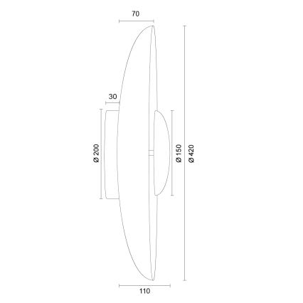 Argon 8863 - Applique murale LED BOLTON LED/12,5W/230V 3000K blanche