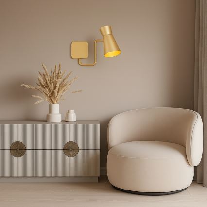 Argon 8884 - Wandlamp LORD 1xE14/7W/230V goudkleurig