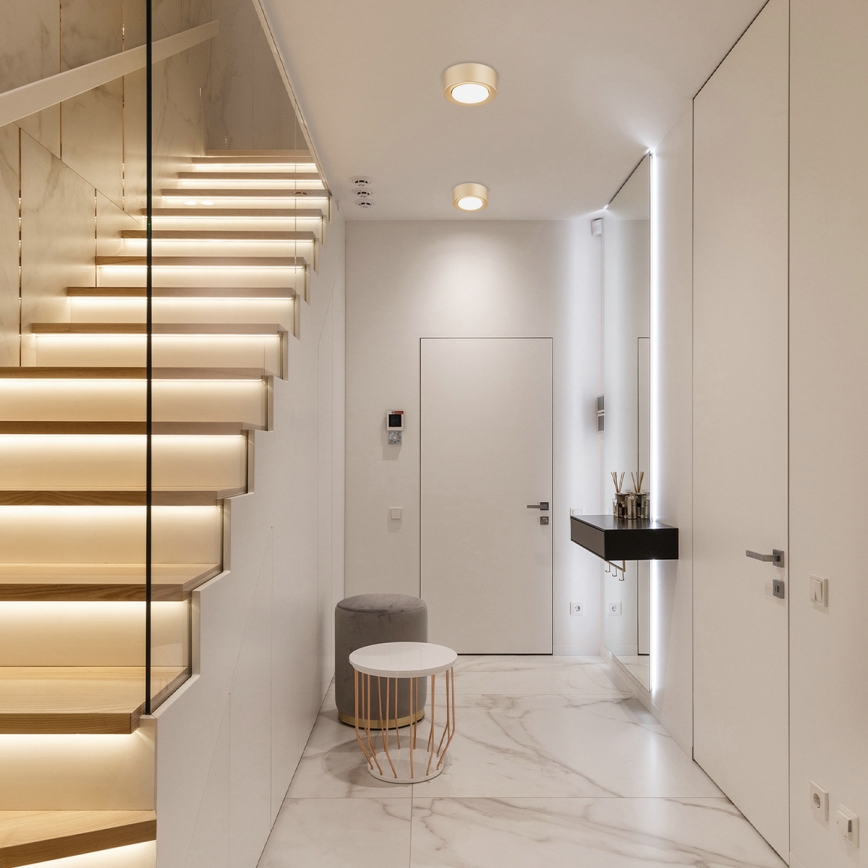 Argon 8903 - Plafondlamp ELORA 1xGX53/7W/230V Ø 11 cm goud