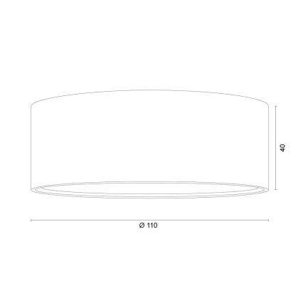 Argon 8917 - Plafonnier ELORA 1xGX53/7W/230V Ø 11 cm gris