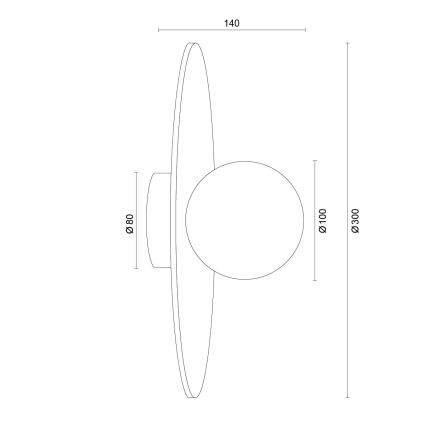 Argon 8936 - Wandlamp BOLL 1xG9/6W/230V wit