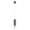 Argon 8937 - Hanglamp aan kabel BOLL 1xG9/6W/230V blauw