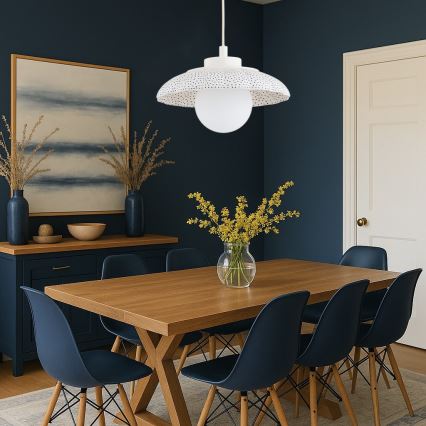 Argon 8947 - Suspension sur câble BOLL 1xG9/6W/230V blanche