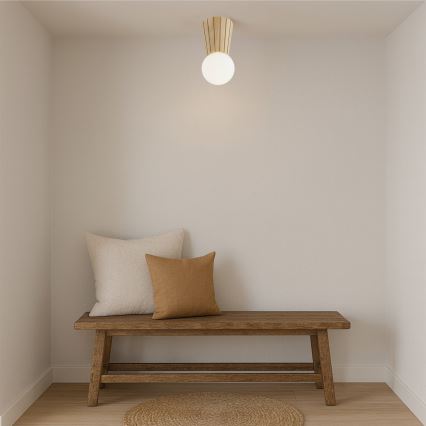 Argon 8973 - Plafonnier de salle de bains VOLANTE 1xG9/6W/230V IP44 Ø 12 cm beige