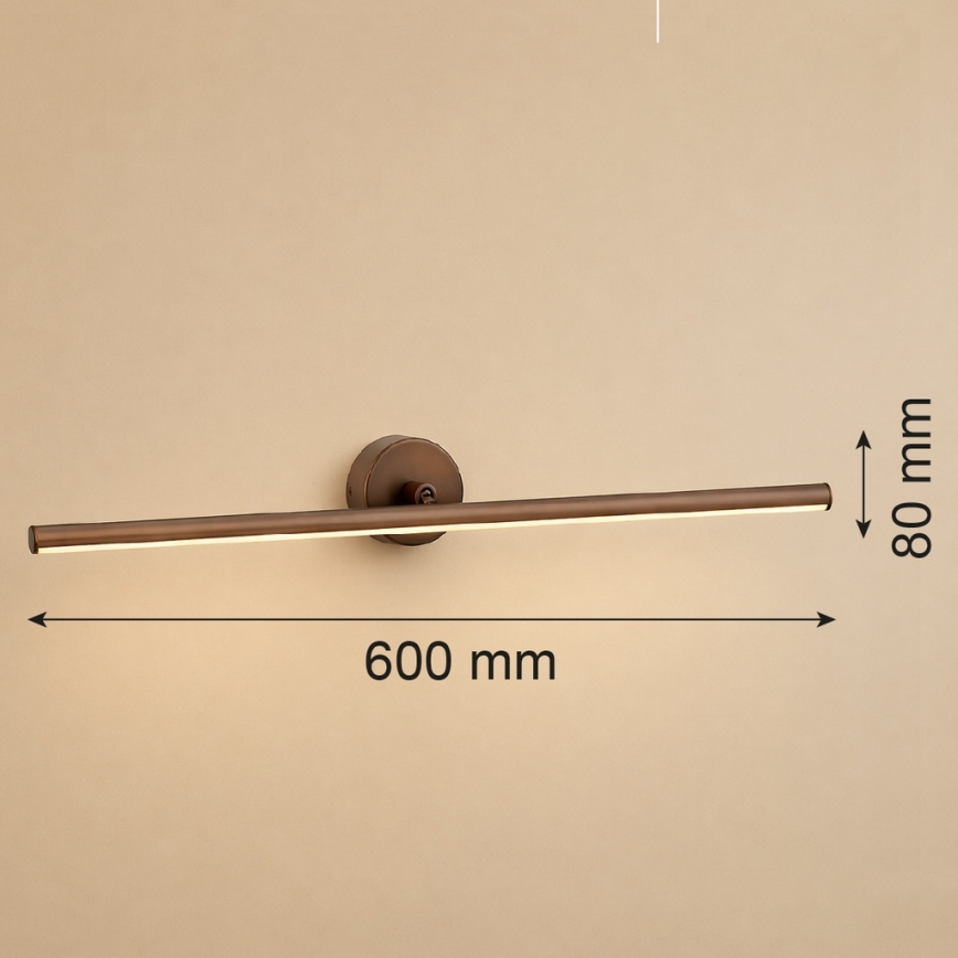Argon 8995 - Lampe LED pour tableaux MIRI LED/10,8W/230V 3000K 60 cm marron