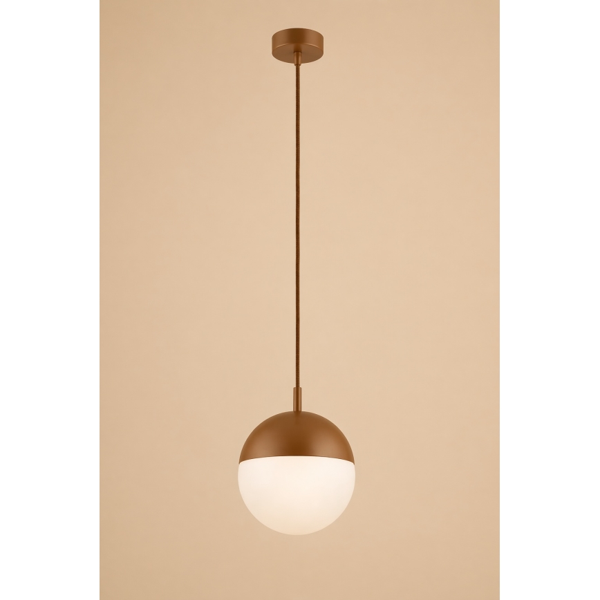 Argon 8998 - Buitenhanglamp met kabel LIV 1xE27/15W/230V IP44 bruin