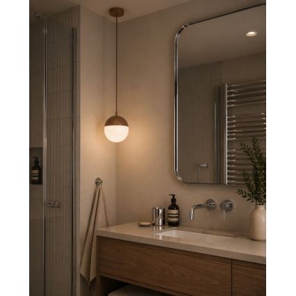 Argon 8998 - Suspension extérieure sur câble LIV 1xE27/15W/230V IP44 marron