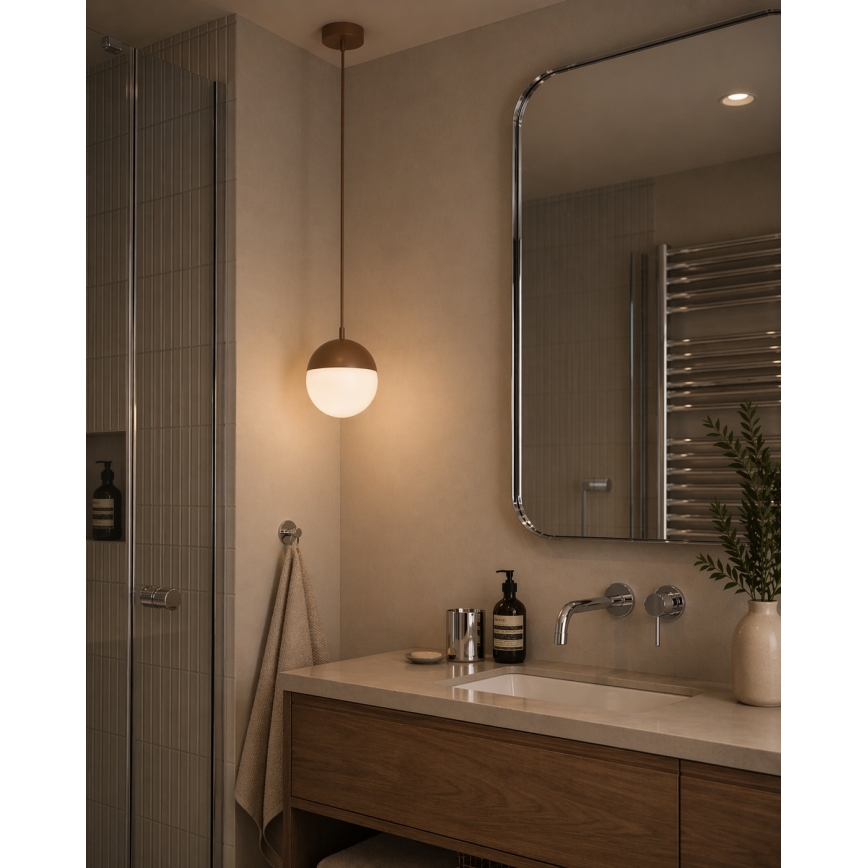 Argon 8998 - Suspension extérieure sur câble LIV 1xE27/15W/230V IP44 marron