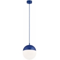 Argon 9000 - Buitenhanglamp aan kabel LIV 1xE27/15W/230V IP44 blauw