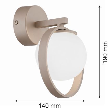 Argon 9002 - Applique murale SATUROS 1xG9/6W/230V