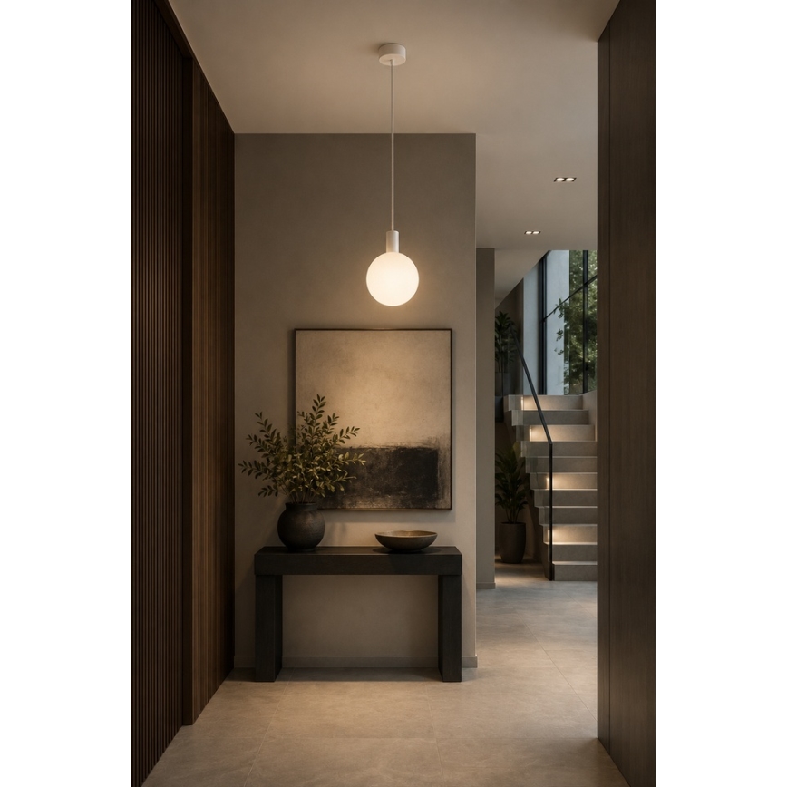 Argon 9004 - Buitenhanglamp aan kabel ORE 1xG9/6W/230V IP44 wit