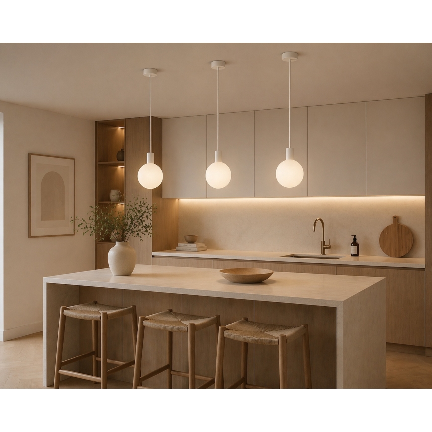 Argon 9004 - Buitenhanglamp aan kabel ORE 1xG9/6W/230V IP44 wit