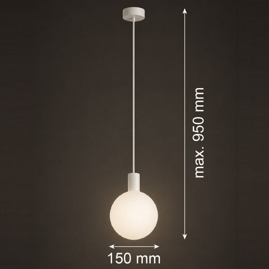 Argon 9004 - Suspension d'extérieur sur câble ORE 1xG9/6W/230V IP44 blanche