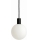 Argon 9005 - Buitenhanglamp aan snoer ORE 1xG9/6W/230V IP44 zwart
