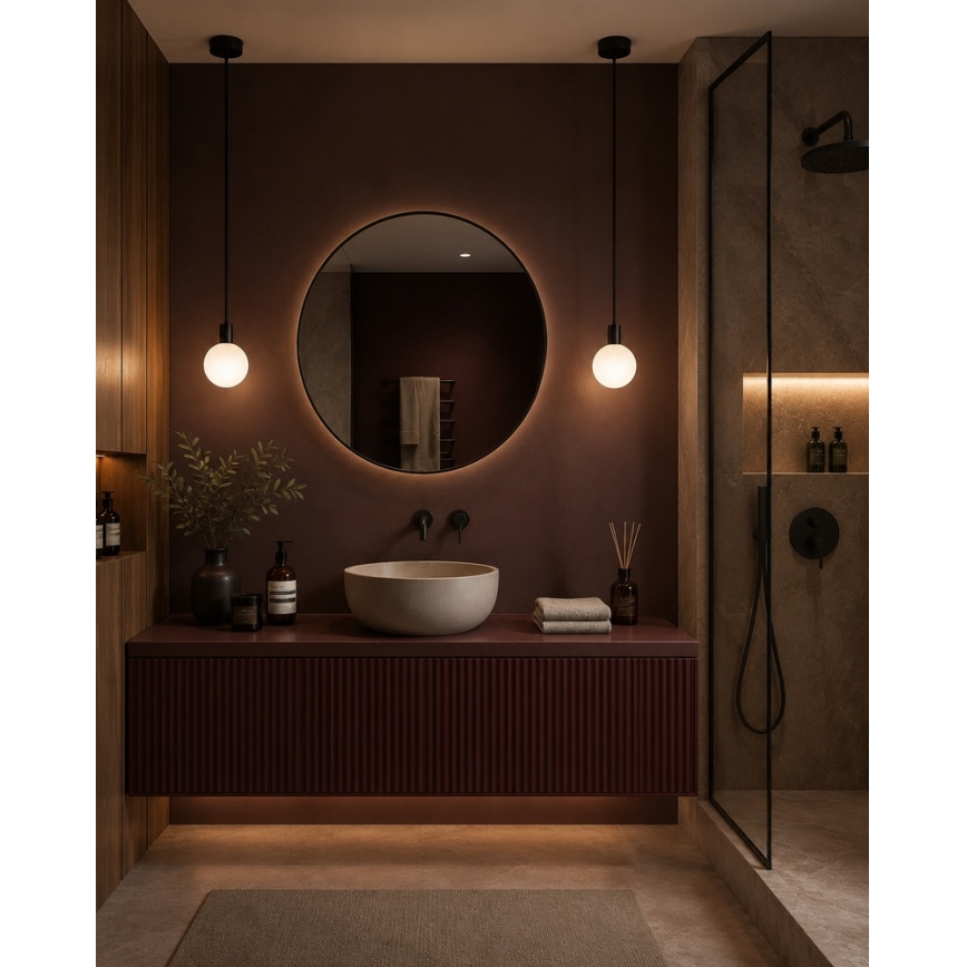 Argon 9005 - Buitenhanglamp aan snoer ORE 1xG9/6W/230V IP44 zwart
