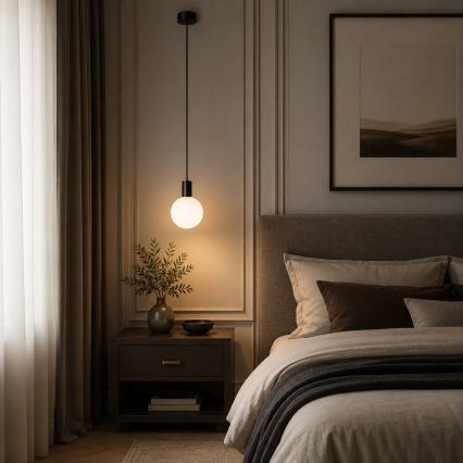 Argon 9005 - Buitenhanglamp aan snoer ORE 1xG9/6W/230V IP44 zwart