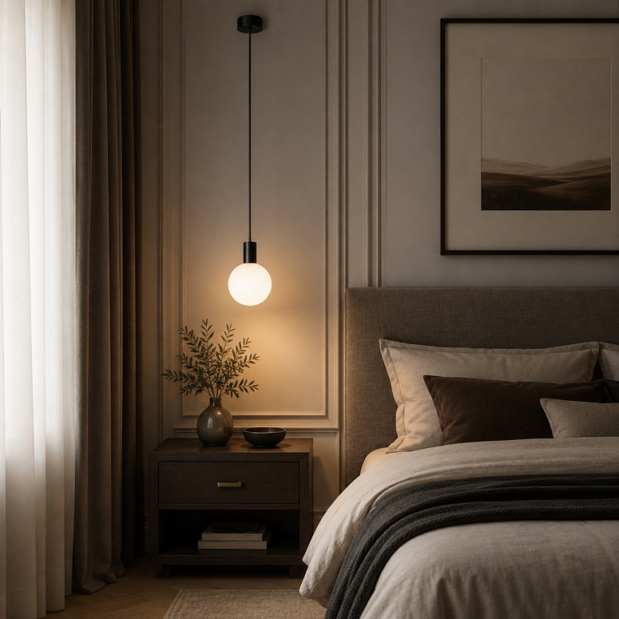 Argon 9005 - Buitenhanglamp aan snoer ORE 1xG9/6W/230V IP44 zwart