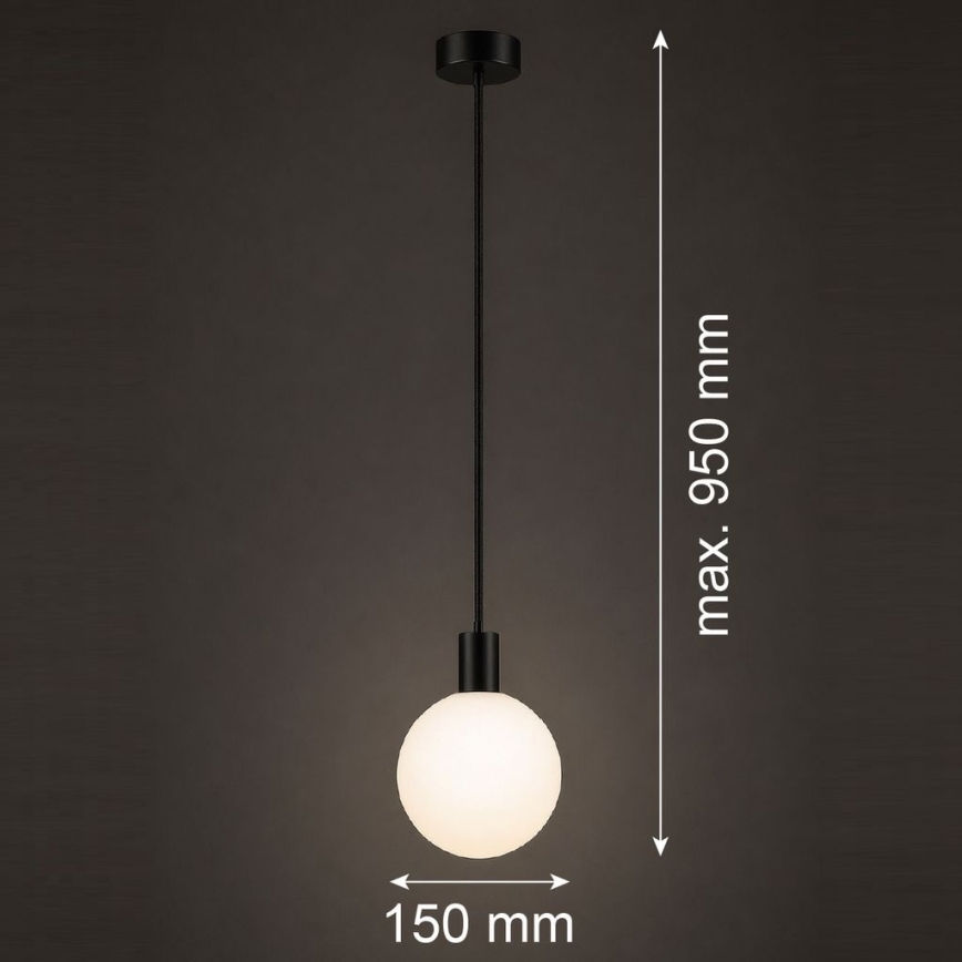 Argon 9005 - Buitenhanglamp aan snoer ORE 1xG9/6W/230V IP44 zwart