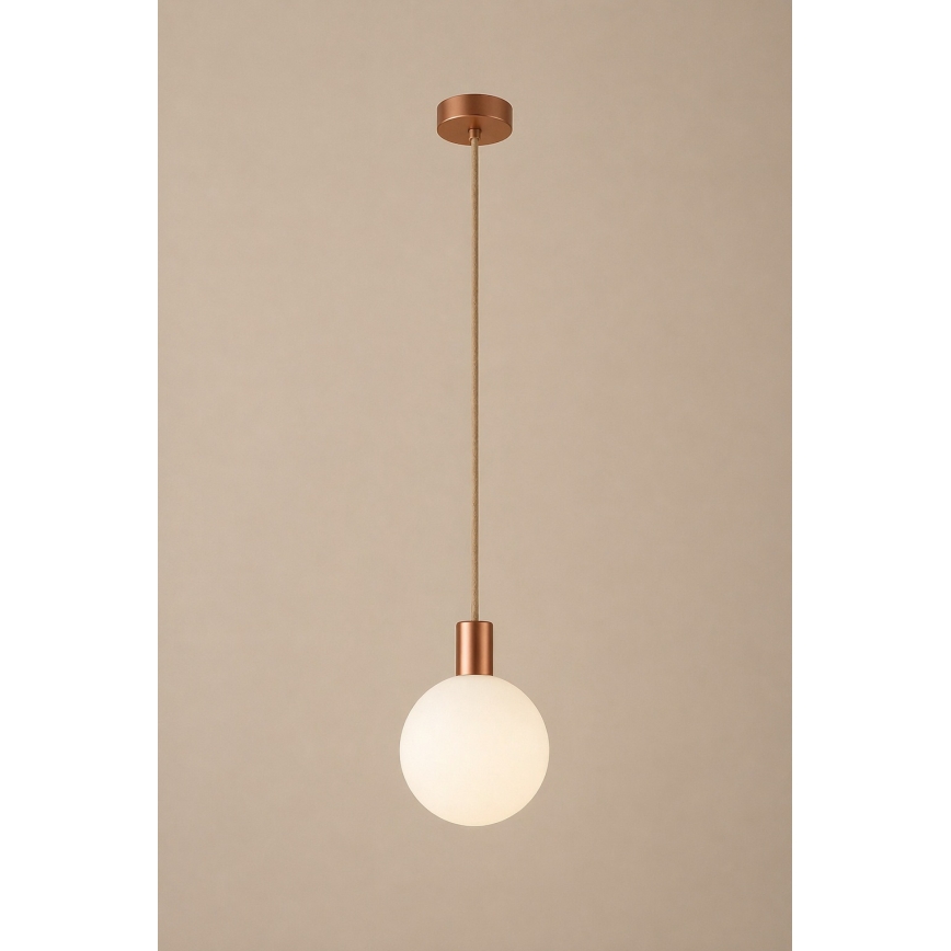 Argon 9006 - Suspension d'extérieur sur câble ORE 1xG9/6W/230V cuivrée