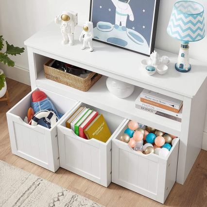 Armoire à étagères SORELL blanche