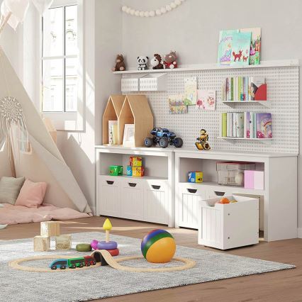 Armoire à étagères SORELL blanche