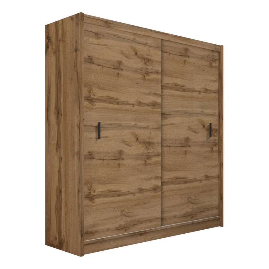 Armoire à portes coulissantes SAPHIRA 203x215 cm chêne wotan