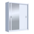 Armoire avec miroir SABRINA 180x215 cm blanc