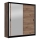 Armoire avec miroir SABRINA 203x215 cm chêne craft