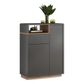 Armoire avec tiroir FRED anthracite/chêne artisan