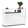 Armoire avec tiroirs FRED blanc/gris