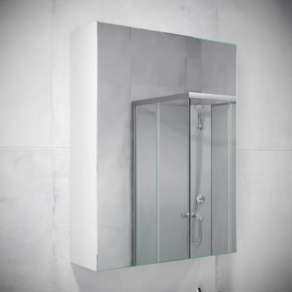 Armoire de salle de bain avec miroir HENRY 65x50 cm blanc