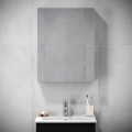 Armoire de salle de bain avec miroir HENRY 65x50 cm noir