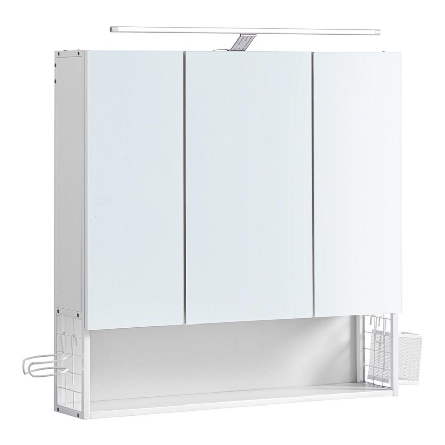 Armoire de salle de bains à miroir SKY, blanche