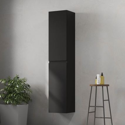 Armoire de salle de bains HELSINKI 174 cm noire