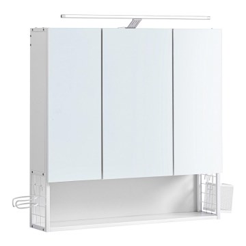 Armoire de toilette à miroir SKY blanche