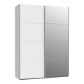 Armoire KARO 150x210 cm avec miroir, blanche
