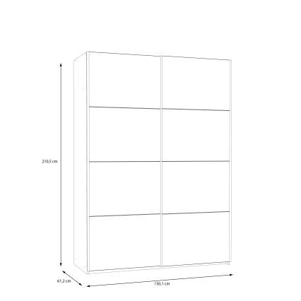 Armoire KARO 150x210 cm blanche
