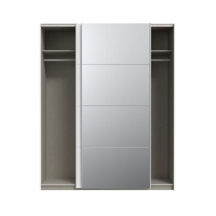 Armoire KARO 170 x 210 cm avec miroir, blanche