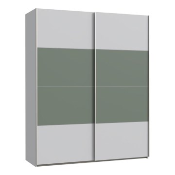 Armoire KARO 170x210 cm gris/vert