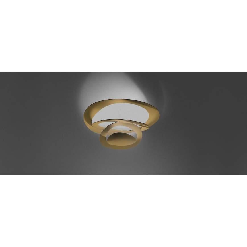 Artemide 1253120A - Dimbare LED Plafondlamp PIRCE LED/44W/230V 3000K goud